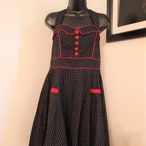 Hell Bunny Polka Dot Halter Dress